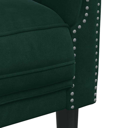 Sofa Chair Dark Green Velvet