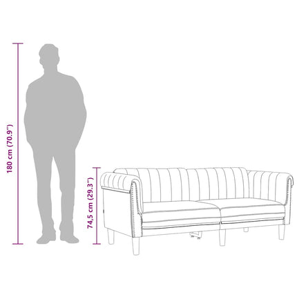 Sofa 3-Seater Dark Gray Velvet
