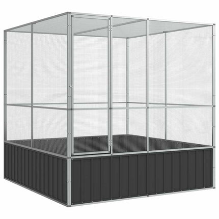 Aviary Silver 83.1"x81.5"x83.5" Steel