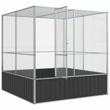 Aviary Silver 83.1"x81.5"x83.5" Steel