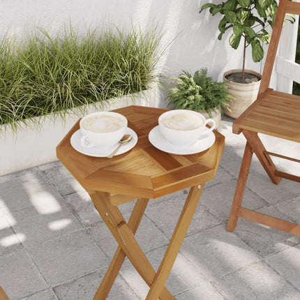 Table Top 15.7"x15.7"x1" Octagonal Solid Wood Teak