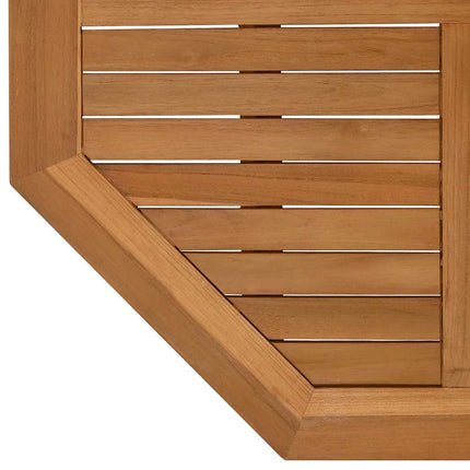 Table Top 35.4"x35.4"x1" Octagonal Solid Wood Teak