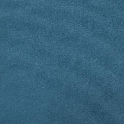 Footstool Blue 30.3"x21.7"x12.2" Velvet
