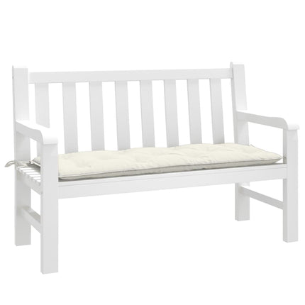 Garden Bench Cushion Melange Cream 47.2"x19.7"x2.8" Fabric