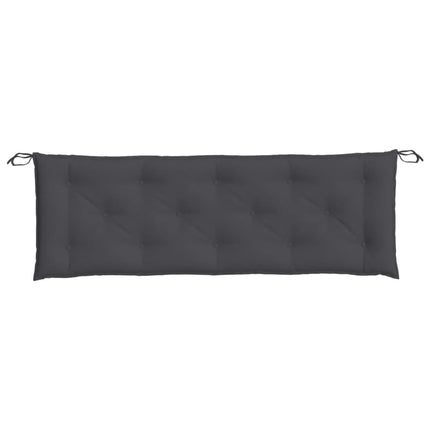 Garden Bench Cushions 2 pcs Melange Anthracite 59.1"x19.7"x2.8" Fabric