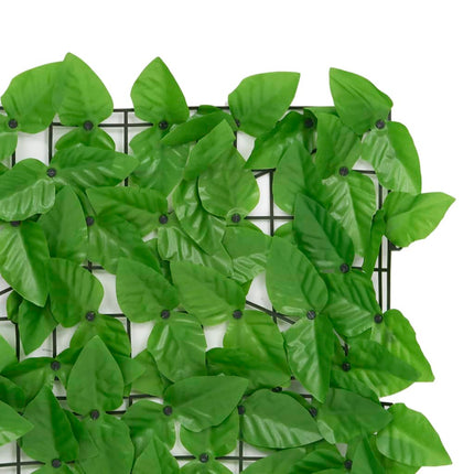 Balcony Privacy Screen with Green Leaves 236.2"x29.5