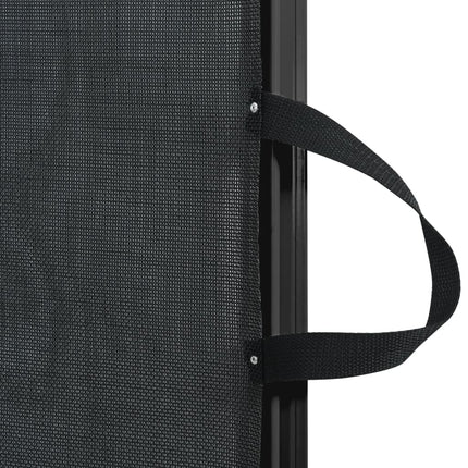 Retractable Pet Gate Black 46.3"x49.2