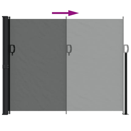 Retractable Side Awning Anthracite 63.0x118.1
