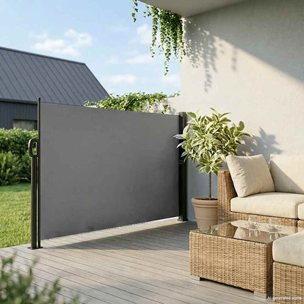 Retractable Side Awning Anthracite 70.9x118.1