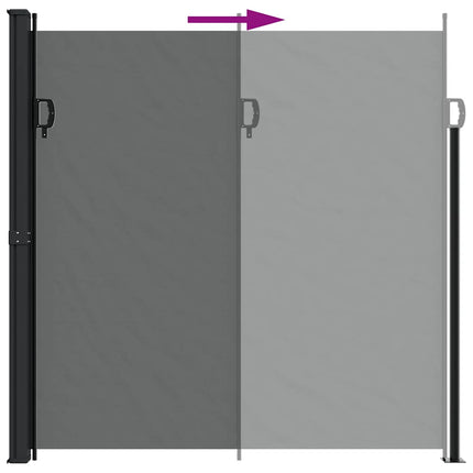 Retractable Side Awning Anthracite 78.7"x196.9