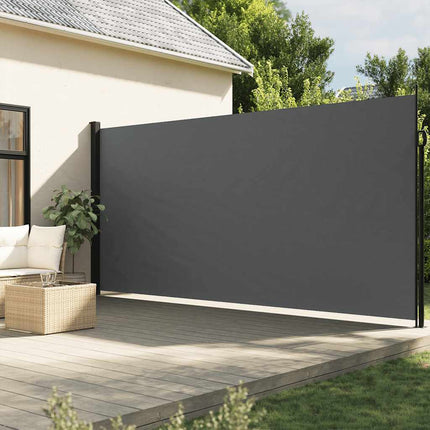 Retractable Side Awning Anthracite 86.6"x196.9