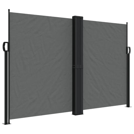 Retractable Side Awning Anthracite 63"x393.7