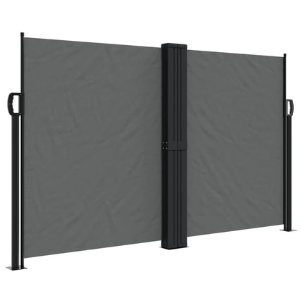 Retractable Side Awning Anthracite 55.1"x472.4