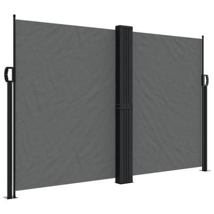 Retractable Side Awning Anthracite 63"x472.4