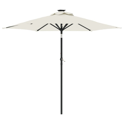 Garden Parasol with Steel Pole White 88.6"x88.6"x83.5