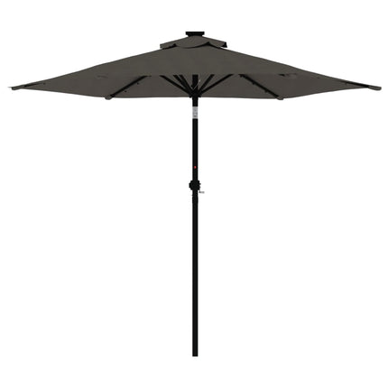 Garden Parasol with Steel Pole Anthracite 88.6"x88.6"x83.5