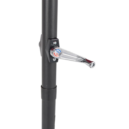 Garden Parasol with Steel Pole Brown 87.8"x87.8"x83.9