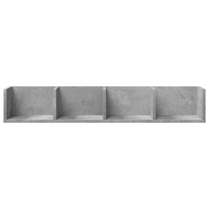 Wall Cabinets 2 pcs Concrete Gray 39"x7.1"x6.5" Engineered Wood