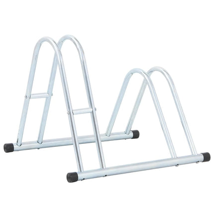Bicycle Stand for 2 Bikes Floor Freestanding Galvanized Steel