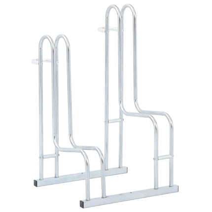 Bicycle Stand for 2 Bikes Floor Freestanding Galvanized Steel