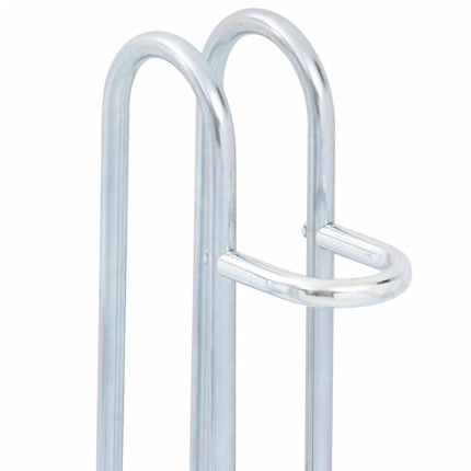 Bicycle Stand for 4 Bikes Floor Freestanding Galvanized Steel