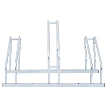 Bicycle Stand for 3 Bikes Floor Freestanding Galvanized Steel