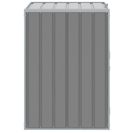 Wheelie Bin Storage for Single Bin Gray 28.3"x31.9"x45.3" Steel