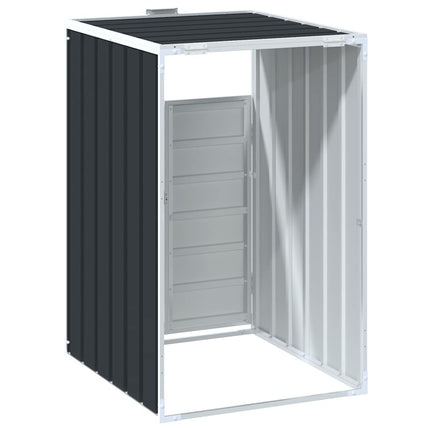 Wheelie Bin Storage for Single Bin Anthracite 28.3"x31.9"x45.3" Steel