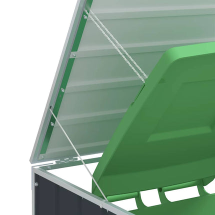 Wheelie Bin Storage for Single Bin Anthracite 28.3"x31.9"x45.3" Steel