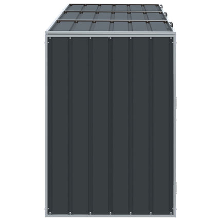 Wheelie Bin Storage for Triple Bins Anthracite 85"x31.9"x45.3" Steel