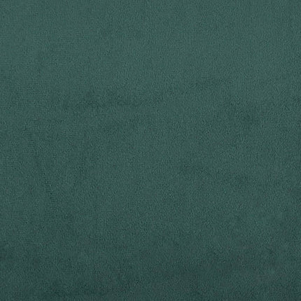 2-Seater Sofa Bed with Footstool Dark Green Velvet