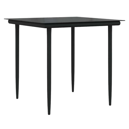Garden Dining Set with Cushion 3 pcs Beige Poly Rattan