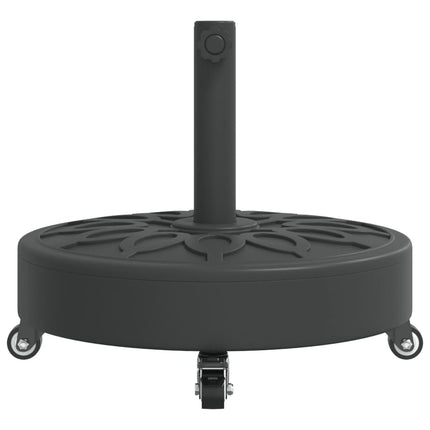 Parasol Base with Wheels for Ø1.5"/1.9" Poles 59.5 lb Round