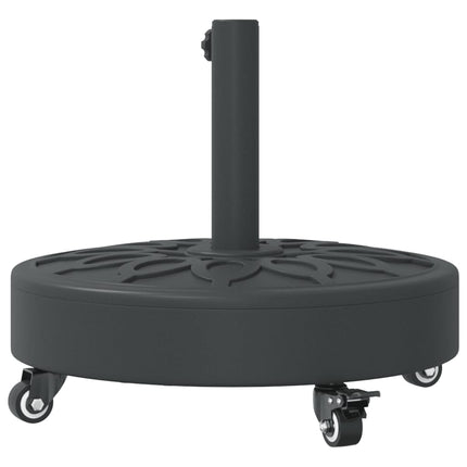 Parasol Base with Wheels for Ø1.5"/1.9" Poles 59.5 lb Round