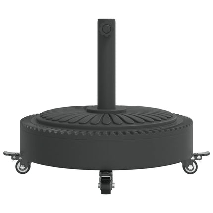 Parasol Base with Wheels for Ø1.5"/1.9" Poles 59.5 lb Round