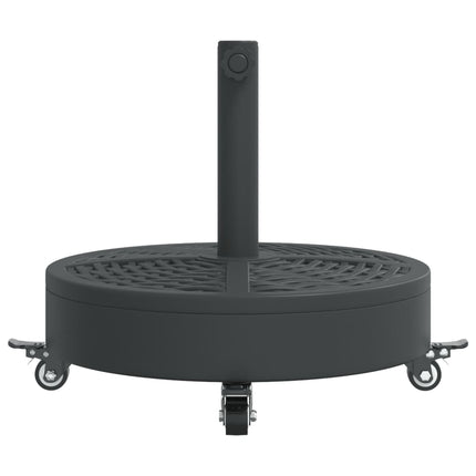 Parasol Base with Wheels for Ø1.5"/1.9" Poles 59.5 lb Round