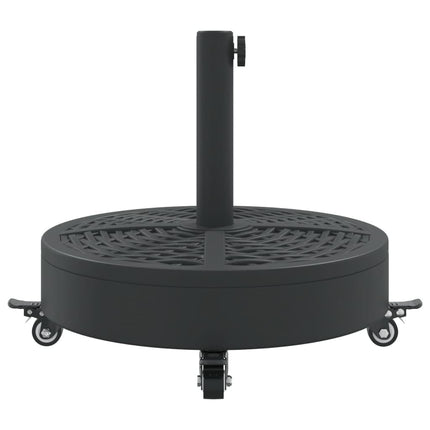 Parasol Base with Wheels for Ø1.5"/1.9" Poles 59.5 lb Round