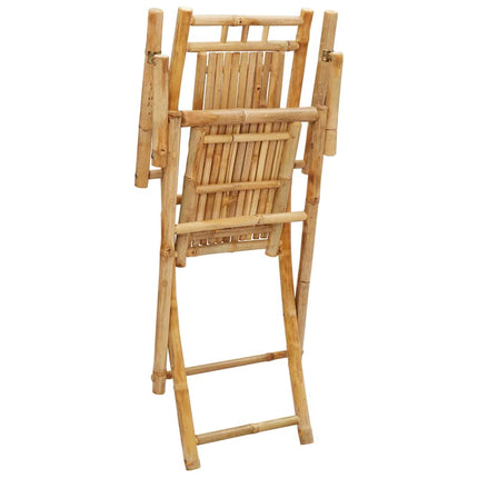 Folding Patio Chairs 4 pcs 20.9"x26"x39" Bamboo