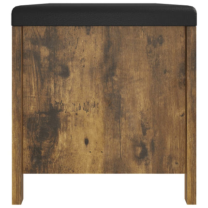 Storage Box with Cushion Smoked Oak 41.3"x15.7"x17.7