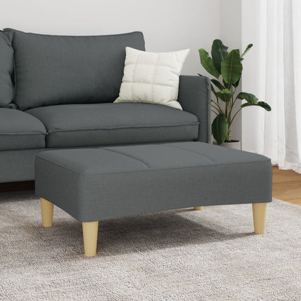 Footstool Dark Gray 30.3"x21.7"x12.2" Fabric