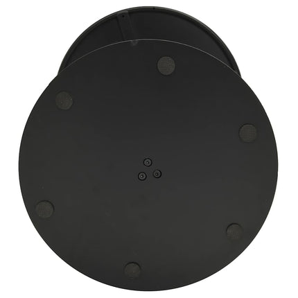 Patio Table Round Black Ø23.6"x41.3" Steel