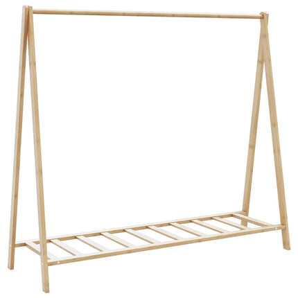 Clothes Rack with Shelves 41.7"x13.4"x40.2" Bamboo
