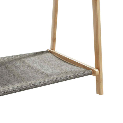 Clothes Rack with Shelves 41.7"x13.4"x40.2" Bamboo