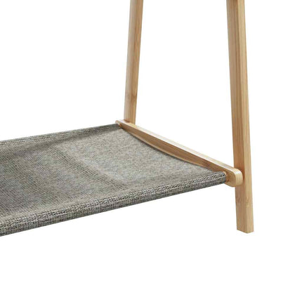 Clothes Rack with Shelves 37.8"x17.9"x59.3" Bamboo