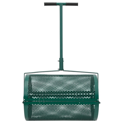 Compost Spreader 75L Green Ø15.7"x23.6" Steel