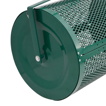 Compost Spreader 75L Green Ø15.7"x23.6" Steel