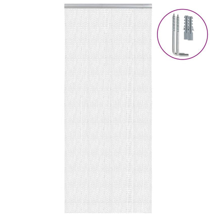 Chain Door Fly Screen 35.4x78.7" Aluminium