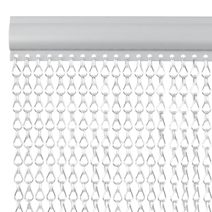 Chain Door Fly Screen 35.4x86.6" Aluminium