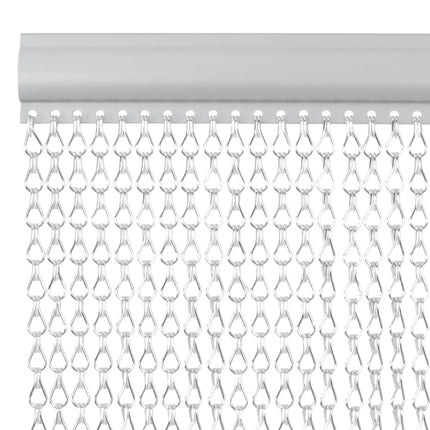 Chain Door Fly Screen 39.4x83.5" Aluminium