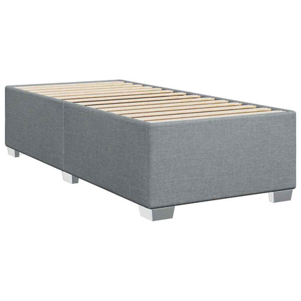Bed Frame without Mattress Light Gray Twin XL Fabric